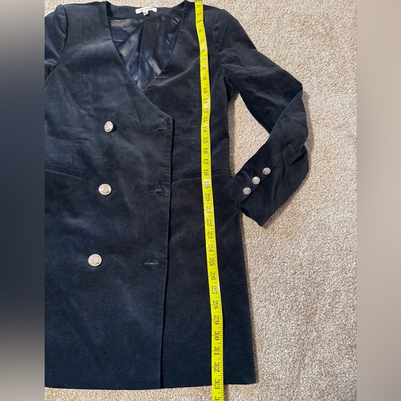 EUC Good American Velvet Double Breasted Boss Blazer Dress Size 2 - Picture 16 of 16